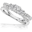 1/2ct TW Round Diamond Split Shank Engagement Ring in 14kt Gold