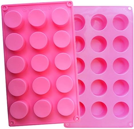 Cherryard 15 Cavites Cylindrical Silicone Mold for Making Cake, Environmental, Durability