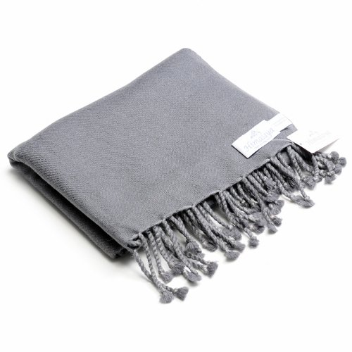 Himalaya Trading Company 100% Cashmere Travel Blanket in Aluminum cocoon coolmax travel blanket