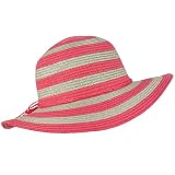 Kids Girls 6-12 Age UPF 50 Beach Summer 2 Tone Floppy Bucket Sun Hat Pink