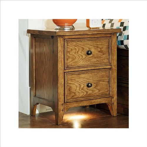 Lea Americana 2 Drawer Nightstand in Khaki Oak hjgafszgjkj