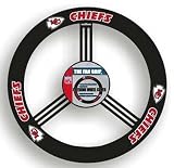 Kansas City Chiefs Leather Steering Wheel Cover