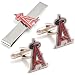 Los Angeles Angels Baseball MLB Cufflinks with Matching Tie Bar Set