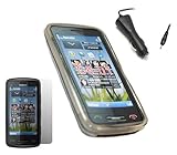 iTALKonline ProGel TRIO BLACK Soft GEL Case/Cover/Skin, LCD Screen/Scratch  ....