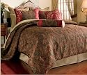 24 PC. SUPREME BED IN A BAG COMFORTER SET WITH SHEET SET AND TWO MATCHING WINDOW SETS,KING