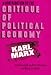 Contribution to the Critique of Political Economy Cover