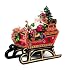 Fitz and Floyd Holiday Musical Christmas Lodge Sleigh