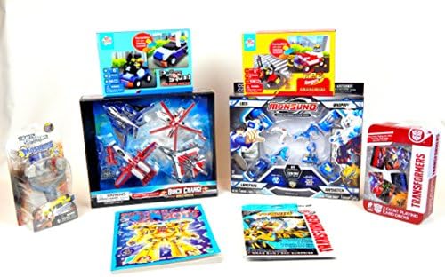 Action Figures Deluxe 8 pc Transformers Robot Fighters Airplanes Transformers Heroes Movie Action Figure Bundle