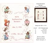 Indoor Furnitures item: Beatrix Potter Birth Sampler #2 (Girl) Cross Stitch Pattern