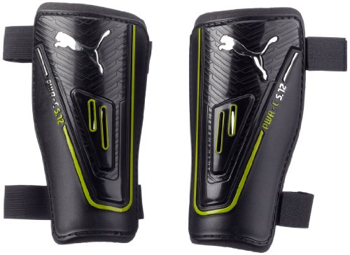 PUMA Uni Schienbeinschoner PowerCat 5.12, metallic silver-black-lime punch, XS, 030407 01 Preisvergleich