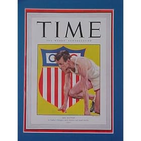 Mel Patton London Olympics August 2 1948 Time Magazine Fabulous Beautiful Condition Professionally Matted Cover 11 X 14 Inch Size Delivered Ready For Framing