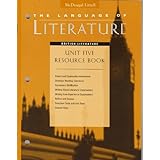 mcdougal littell the language of literature british literature unit five resource book parent and community
