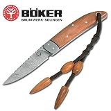 Boker 120630DAM Beauty, Massaranduba Wood Handle, Plain, Leather Sheath