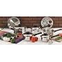 Maxam KT17 17-Piece 9-Element Surgical-Stainless-Steel Waterless Cookware Set
