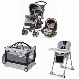 Chicco Matching Stroller System High Chair and Play Yard Combo - Romantic