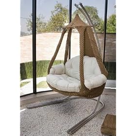 As seen on TV. Rare and Luxurious! Nido Royal Swing with DuraCord in Taupe from Swings & Rockers Gliders