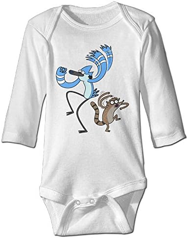 Regular Show-Mordecai And Rigby 100% Cotton Newborn Infant Baby Onesies Clothes