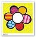 Flower Power I by Romero Britto 16.5"x16.5" Art Print Poster
