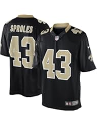 From Amazon.com. Click for details:
 Sports: Mens New Orleans Saints Darren Sproles Nike Black Team Color Limited Jersey - Nike Sports: Mens New Orleans Saints Darren Sproles Nike Black Team Color Limited Jersey - Nike