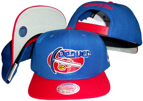 Denver Nuggets Blue/Red Two Tone Snapback Adjustable Plastic Snap Back Hat / Cap