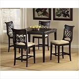 Glenmary 5 Piece Dark Cherry Counter Height Dining Table Set with Stools Co ....