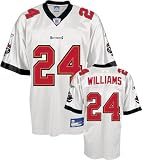 Carnell Williams Jersey: Reebok White Replica #24 Tampa Bay Buccaneers Jersey - Medium