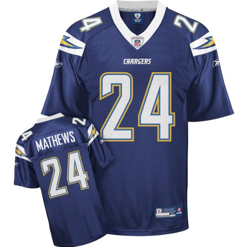 Reebok San Diego Chargers Ryan Mathews Replica Jersey Large