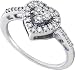 14k. White Gold Diamond Heart Promise Ring 1/3 Ctw " Size 7 "