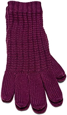 Womens Stretch Fit Knit Gloves (Osfm) (Plum)