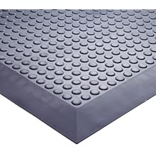 Ergomat Nitrile Rubber Anti-Fatigue Mat, for Areas with Trolleys and Carts, Black