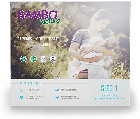 Bambo Nature Diapers - Size 1 - 56 ct by KCKind