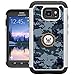 S7 Active Case, Galaxy S7 Active Cases, UrSpeedtekLive [Shock Absorption] Dual Layer Heavy Duty Protective Silicone Plastic Cover Case for Samsung Galaxy S7 Active - Navy Camouflage