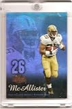 2006 Flair Showcase Football Showcase Deuce McAllister New Orleans Saints Football Card # 61 - Mint Condition - Shipped in Protective Display Case