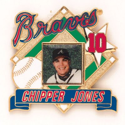 ATLANTA BRAVES OFFICIAL LOGO GOLD LAPEL PIN