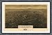 Historic Billings, Montana, c. 1904 Map, Elegantly Framed Black Antique Style, 13x15" S-MF