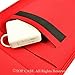 TopCase Red Portfolio Laptop Sleeve Bag Case Cover for All 13