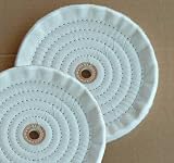 2 Pc 8 Buffing & Polishing Soft Pad for Bench Grinder Tool