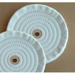 2 Pc 8 Buffing Polishing Soft Pad for Bench Grinder Tool by 