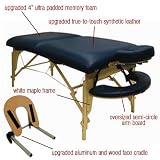 Zen Elite Professional Oversized Portable Folding Massage Table w/Bonuses - Charcoal Black