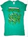 Search : Teenage Mutant Ninja Turtles TMNT Group Swords Juniors Forest Green Shirt