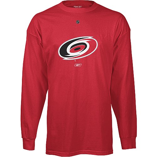 Reebok Carolina Hurricanes Primary Logo Long Sleeve T-Shirt Large