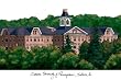 Indiana University of Pennsylvania Lithograph 14x10 Unframed Lithograph