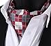 SetSense Men's Plaid Jacquard Woven Self Cravat Tie Ascot