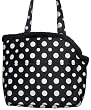 Designer Dog Carrier - Open Top Pet Carrier - Black & White