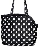 Designer Dog Carrier - Open Top Pet Carrier - Black & White