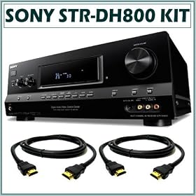 Sony STR-DH800 Home Theater A/V Receiver w/ 2 HDMI Cables