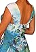 Funfash Plus Size Women Empire Waist White Blue Swing Cocktail Dress Made in USA