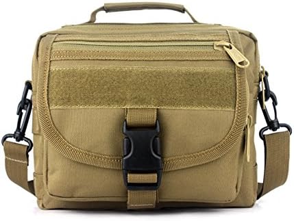 Defoe 5 Men's Sports Messenger Mobile Travel Packages Hiking Camping Fishing Equipment Wolf Brown