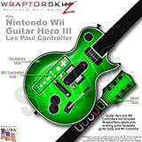Colorburst Green Skin by WraptorSkinz TM fits Nintendo Wii Guitar Hero III  ....