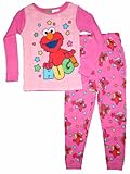 Elmo Toddler Girls 12M-5T Cotton Sleepwear Set